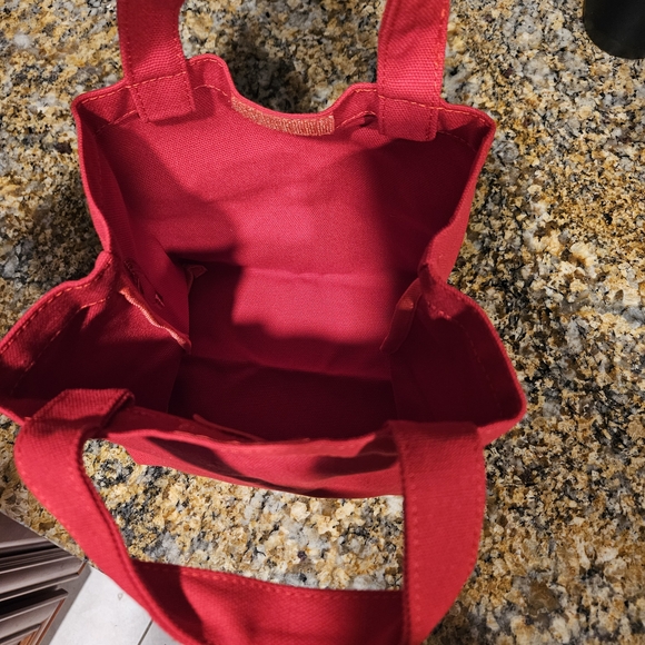 Prada Scarlet Canvas Mini Tote - Picture 3 of 4